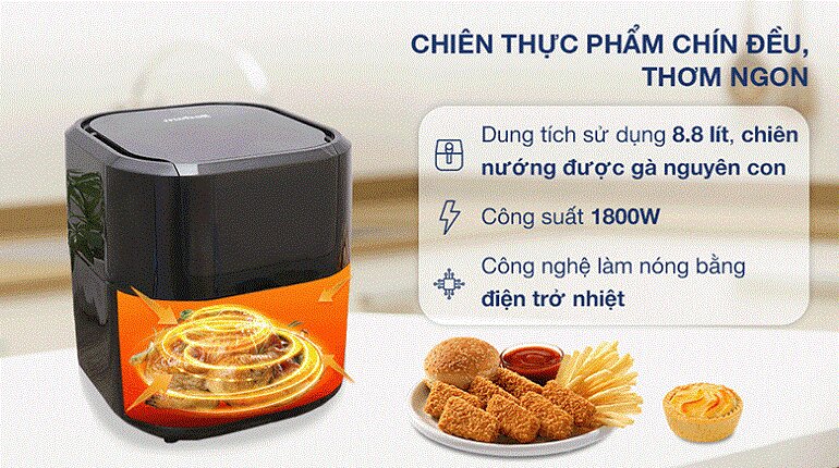 Nồi chiên không dầu Mobell YJ-711AD 8.8 lít