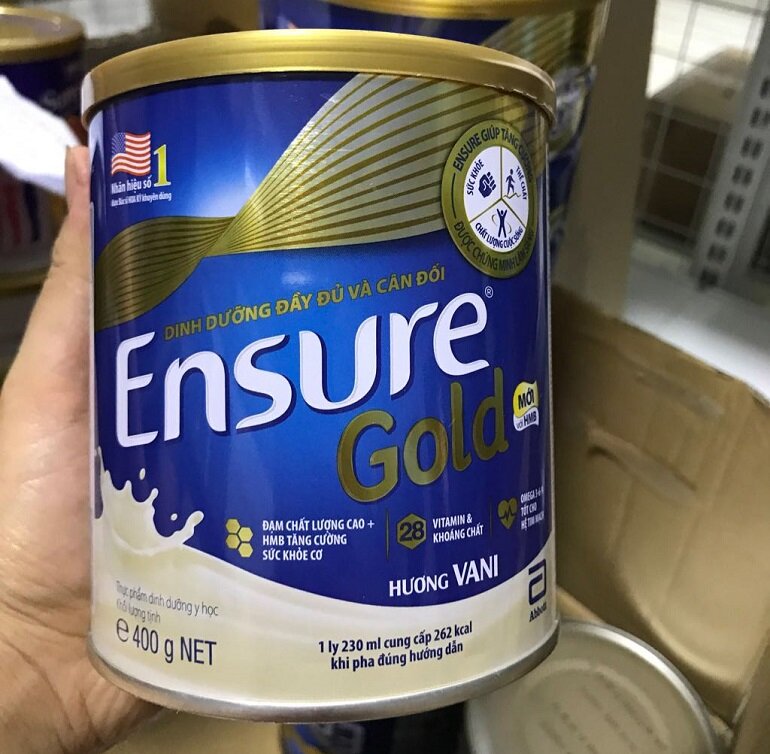 Sữa Ensure Gold có hàm lượng dinh dưỡng cân bằng
