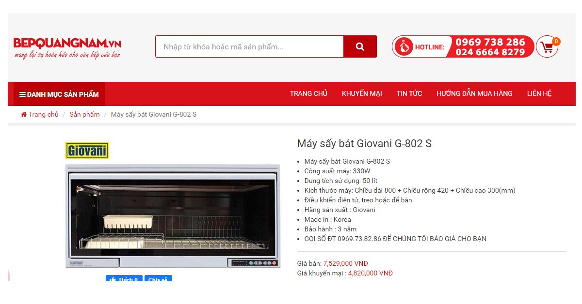 Mùa dịch Corona máy sấy bát diệt khuẩn lên ngôi
