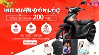 Mua điện thoại trúng thưởng xe máy Honda Vision – chương trình đang khuấy đảo thị trường Tết 2018