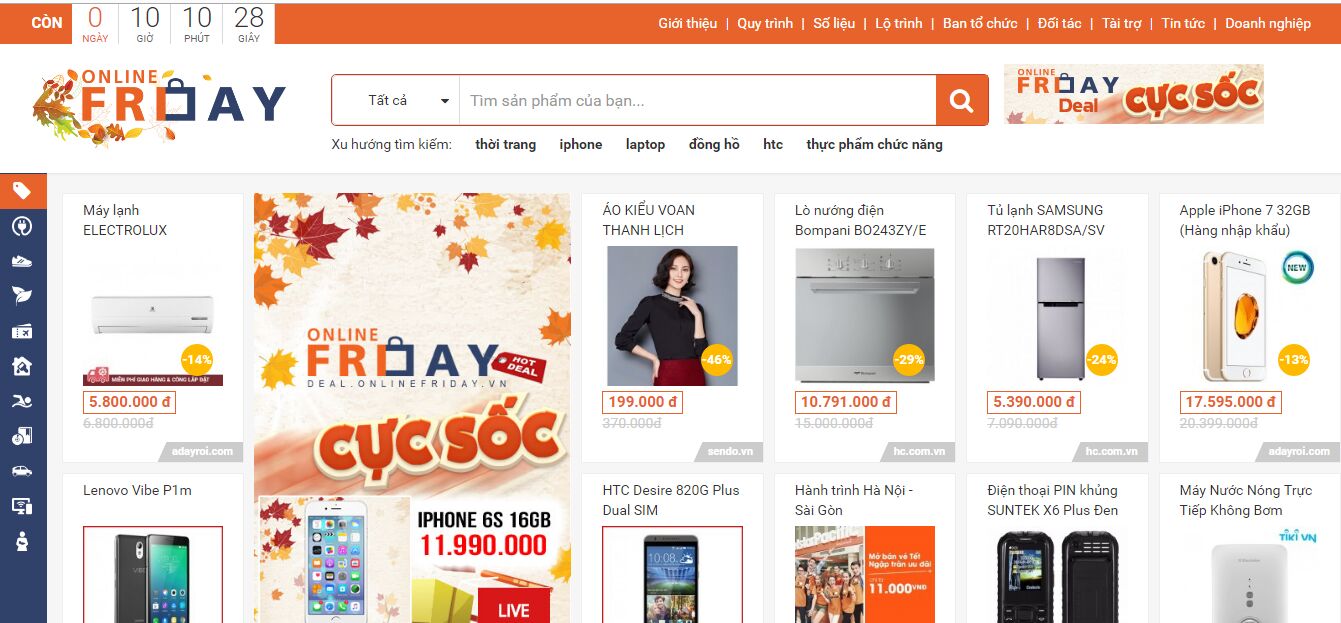 Mua gì trong ngày Online Friday Mùa Thu?