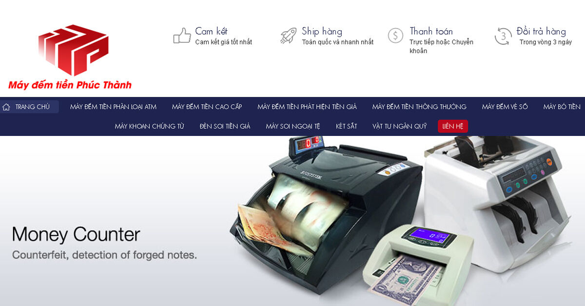 Mua máy đếm tiền chính hãng ở đâu uy tín ?