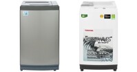 Mua máy giặt cửa trên 8kg loại nào tốt? Máy giặt Toshiba 8 kg AW-K900DV(WW) hay Aqua 8 KG AQW-KS80GT S