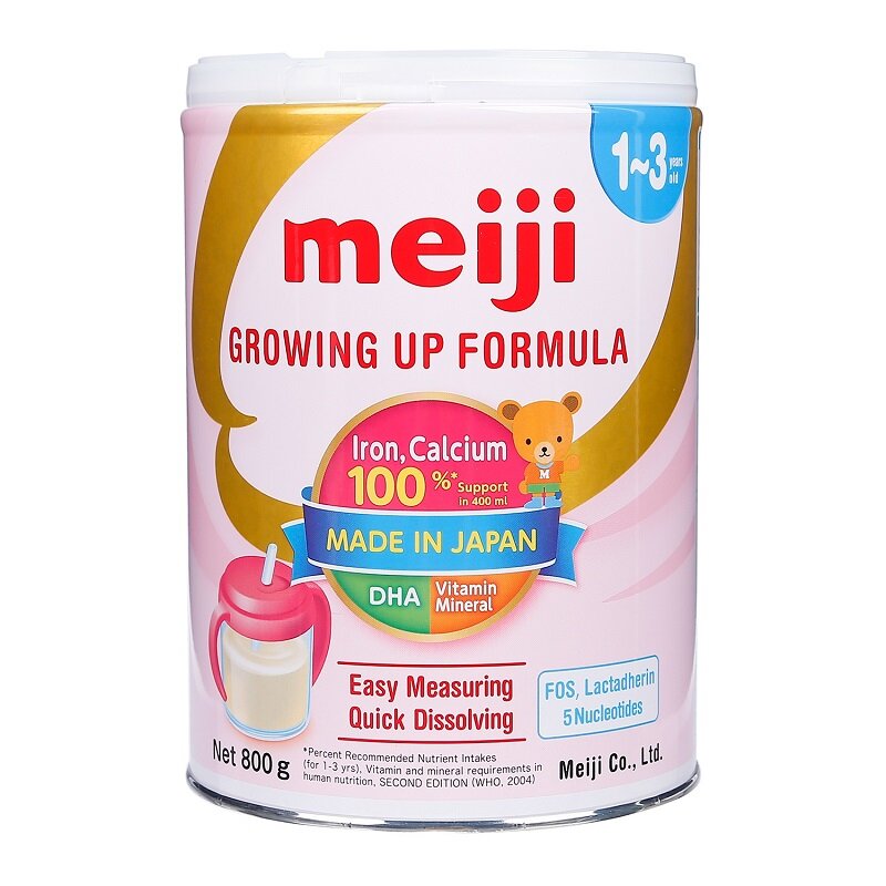 Sữa sữa Meiji nội địa Nhật nhập khẩu Meiji Growing Up Formula nhập khẩu cho bé 1 - 3 tuổi