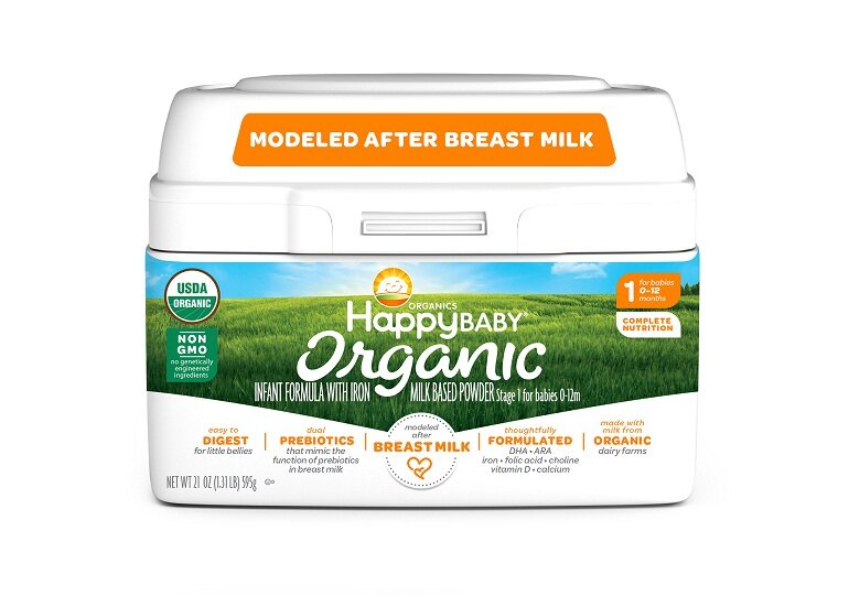 Sữa hữu cơ cho bé dưới 1 tuổi Happy Baby Organic Infant Formula Milk-Based Powder with Iron