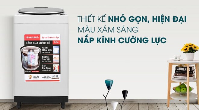 7 ưu điểm nổi bật của máy giặt Sharp Es-w90pv-h