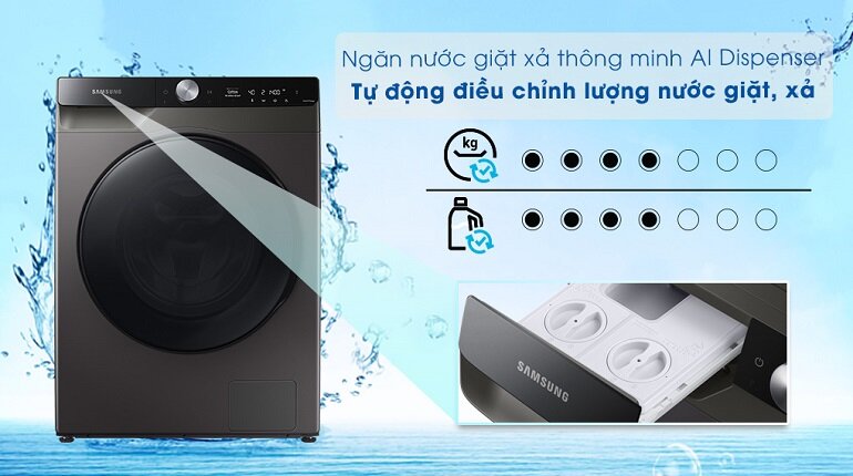 máy giặt sấy Samsung Addwash Inverter 9,5kg WD95T754DBX/SV