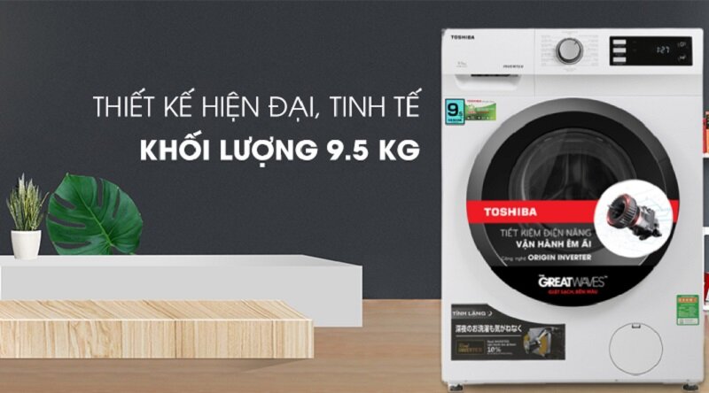TOP 6 máy giặt Toshiba 9.5 kg chất lượng tốt, giá chỉ hơn 5 triệu đồng