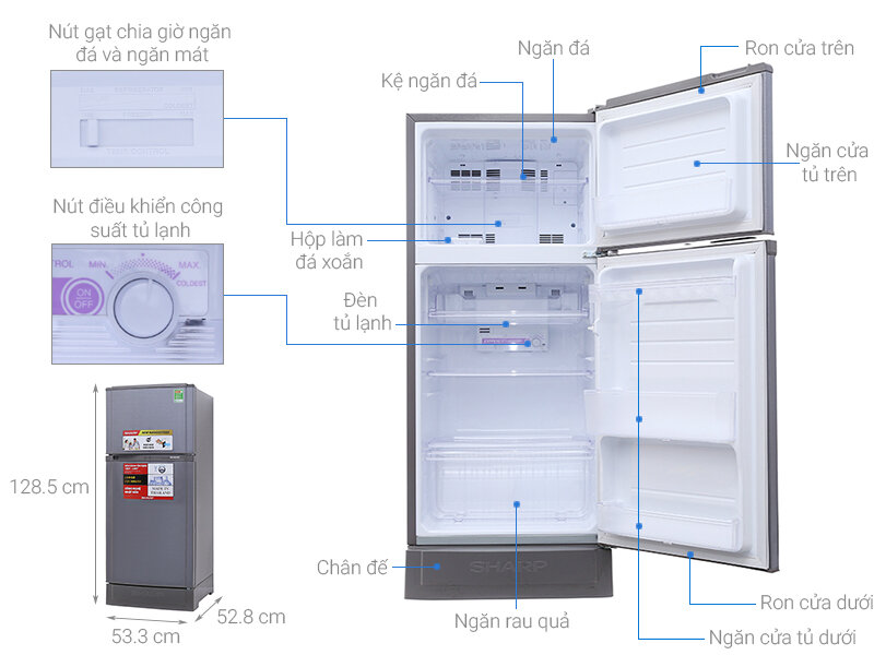 Bạn cần mua tủ lạnh giá cả phải chăng tại Tp.HCM thì thương hiệu Sharp cũng là một gợi ý
