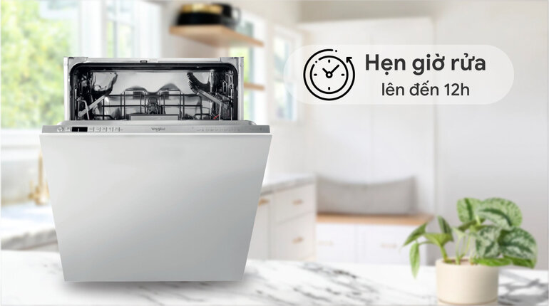 Máy rửa bát âm tủ Whirlpool 13 bộ WIO 3T133P
