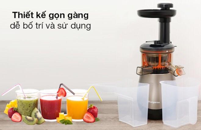 Với công suất 150W, máy ép chậm Kangaroo KG150SJ đáp ứng đủ nhu cầu sử dụng