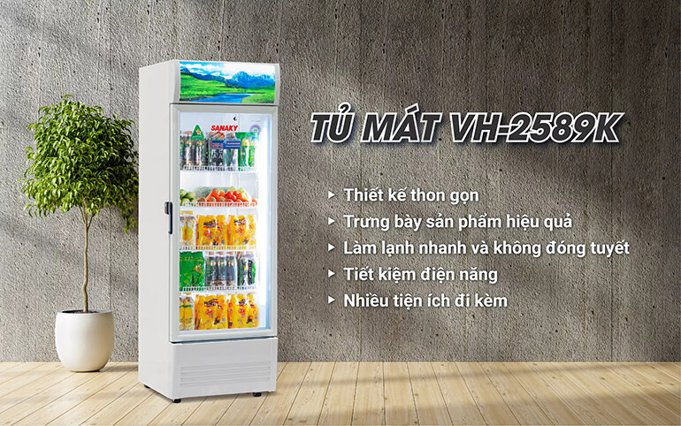 Tủ mát Sanaky 200 lít VH-2589K sở hữu nhiều ưu điểm nổi bật