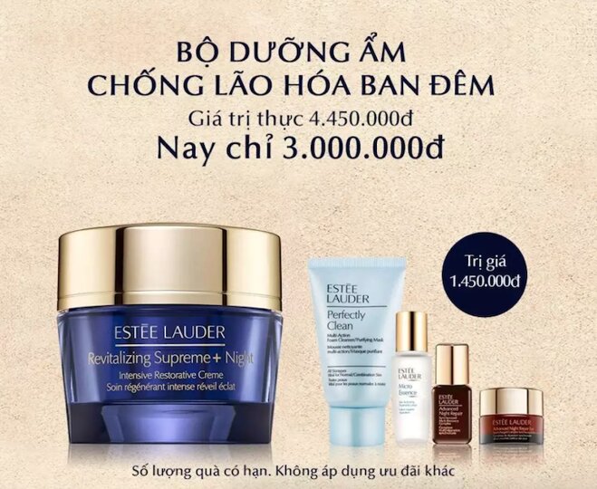 Kem dưỡng ban đêm chống lão hóa và tái tạo chuyên sâu Estee Lauder Revitalizing Supreme+ Night Intensive Restorative Crème