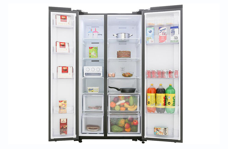Tủ lạnh Samsung Side by Side 680L mang lại không gian dự trữ tối ưu