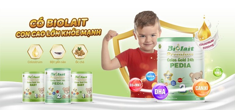 Sữa non Biolait - nguồn dinh dưỡng vàng cho bé