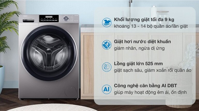 máy giặt aqua 9kg