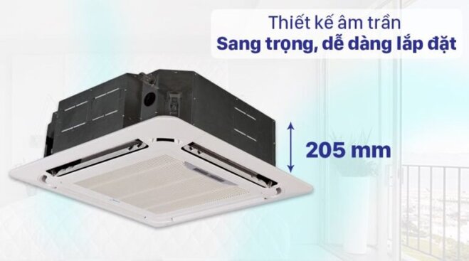 Thiết kế điều hòa Midea MCD-24CRDN8 nhỏ gọn tăng tính thẩm mỹ cho không gian