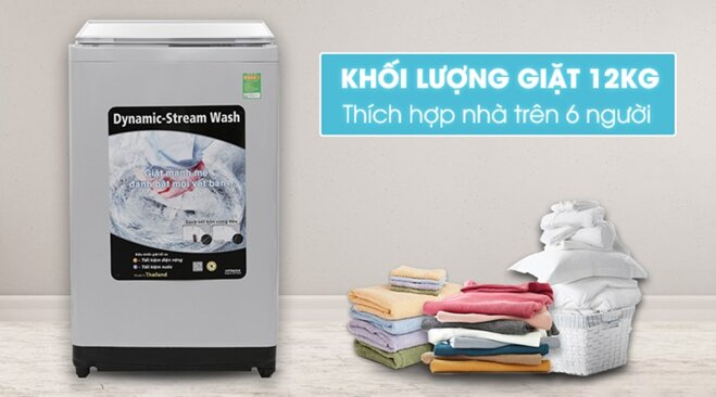 Máy giặt Hitachi 12 kg SF-120XA sản xuất tại Thái Lan, giá cạnh tranh