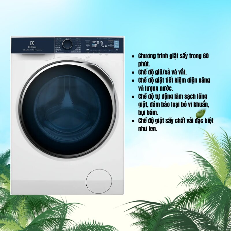 Máy giặt Electrolux vừa giặt vừa sấy tốt