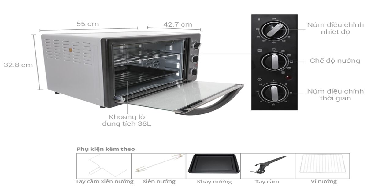 Nên chọn lò nướng Electrolux 38l EOT38MXC hay lò nướng Electrolux EOT38MBB ?