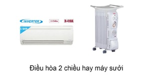 Nên dùng điều hòa 2 chiều hay máy sưởi dầu?