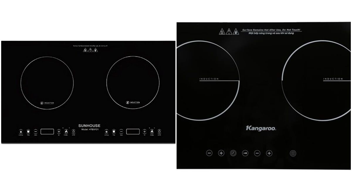 Nên mua bếp từ đôi Sunhouse hay Kangaroo?