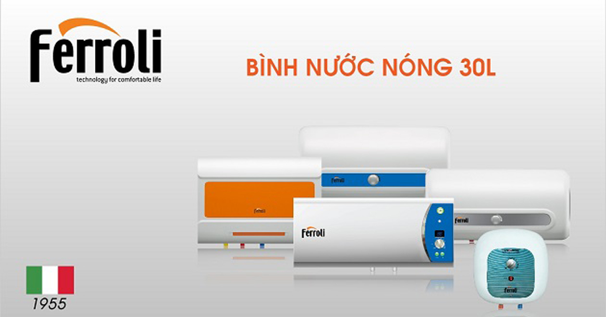 Nên mua bình nóng lạnh Ferroli trực tiếp hay bình gián tiếp 30l
