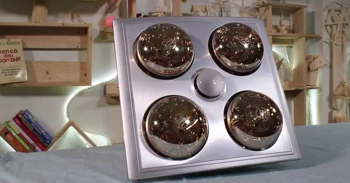 Nên mua đèn sưởi nhà tắm 4 bóng treo tường hay âm trần ?