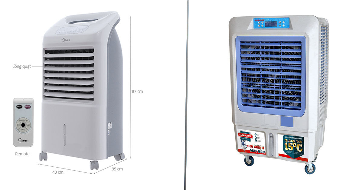 Nên mua quạt điều hòa Sunhouse hay quạt điều hòa Midea ?