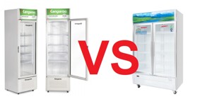 Nên mua tủ mát đứng Sanaky hay Kangaroo thì tốt?