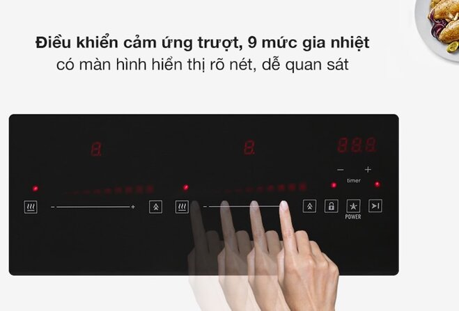 Bếp từ đôi Pramie PRTH-2022 thiết kế sang trọng, tính năng tiên tiến và an toàn