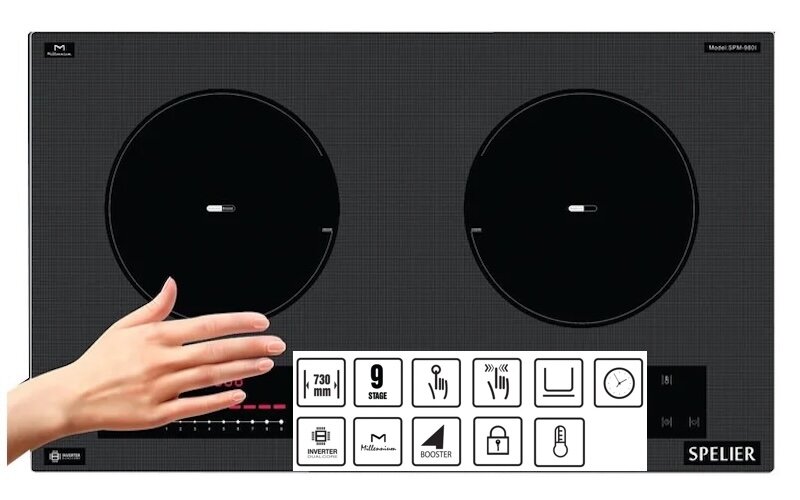 Spelier SPM-980I Plus trang bị bảng điều khiển cảm ứng điện cực Slider Control mượt mà, nhạy bén