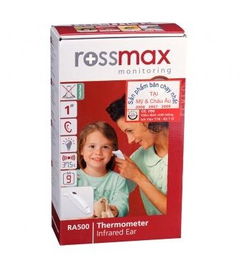 Nhiệt kế đo tai Rossmax RA500 cùng bạn chăm sóc bé