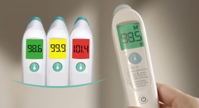 Nhiệt kế đo trán Braun FHT 1000US đo nhiệt không cần chạm