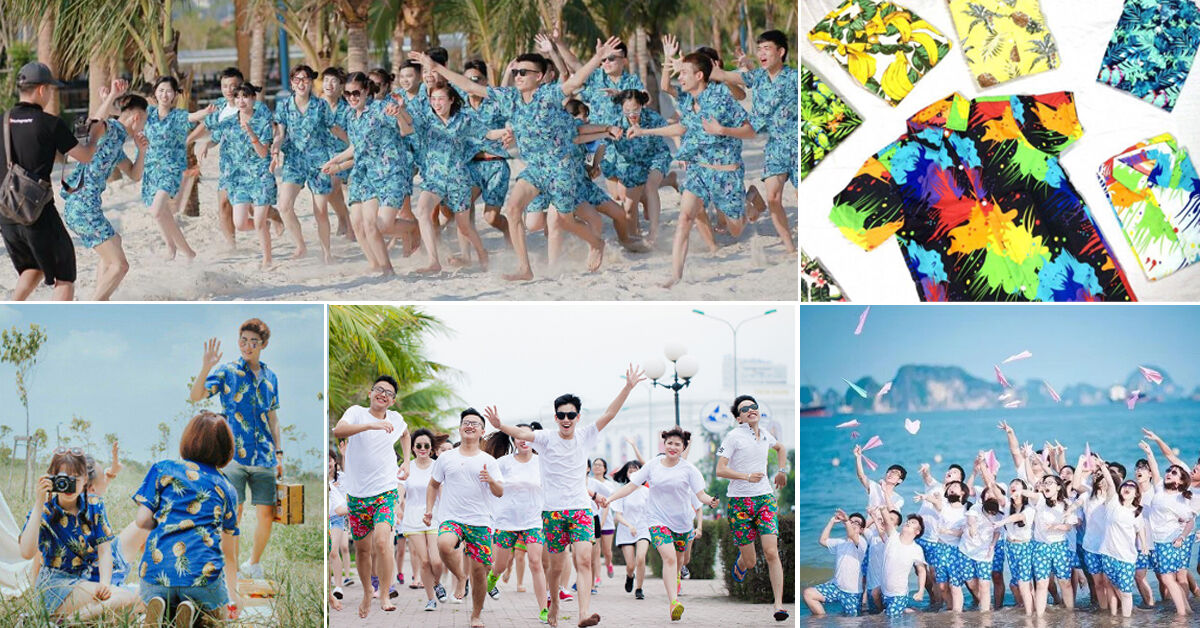 Những gợi ý đồng phục áo sơ mi đi biển HIT HOT cho hội bạn thân không thể bỏ lỡ !