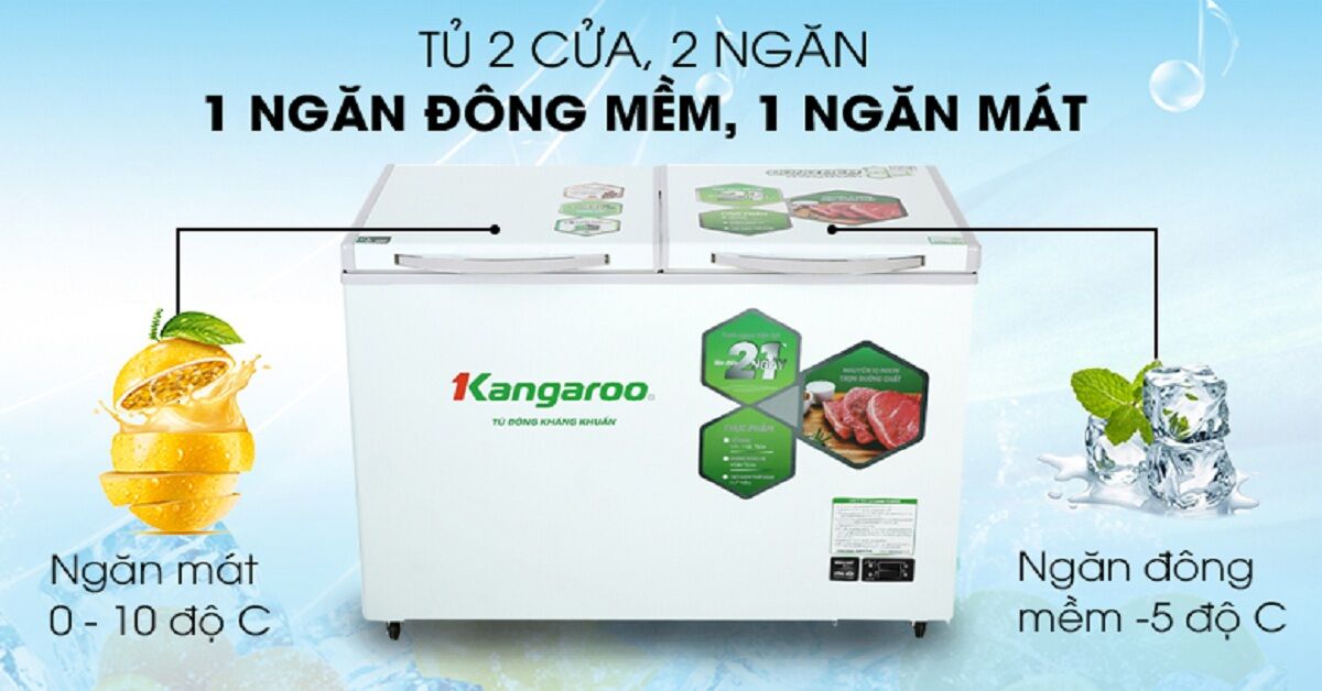 Những thông tin cần biết trước khi mua tủ đông mềm Kangaroo 252L KG400DM2