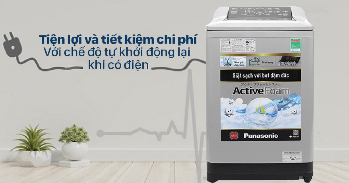 Những tính năng nổi bật của máy Giặt Panasonic 10Kg NA-F100A4GRV Lồng Đứng