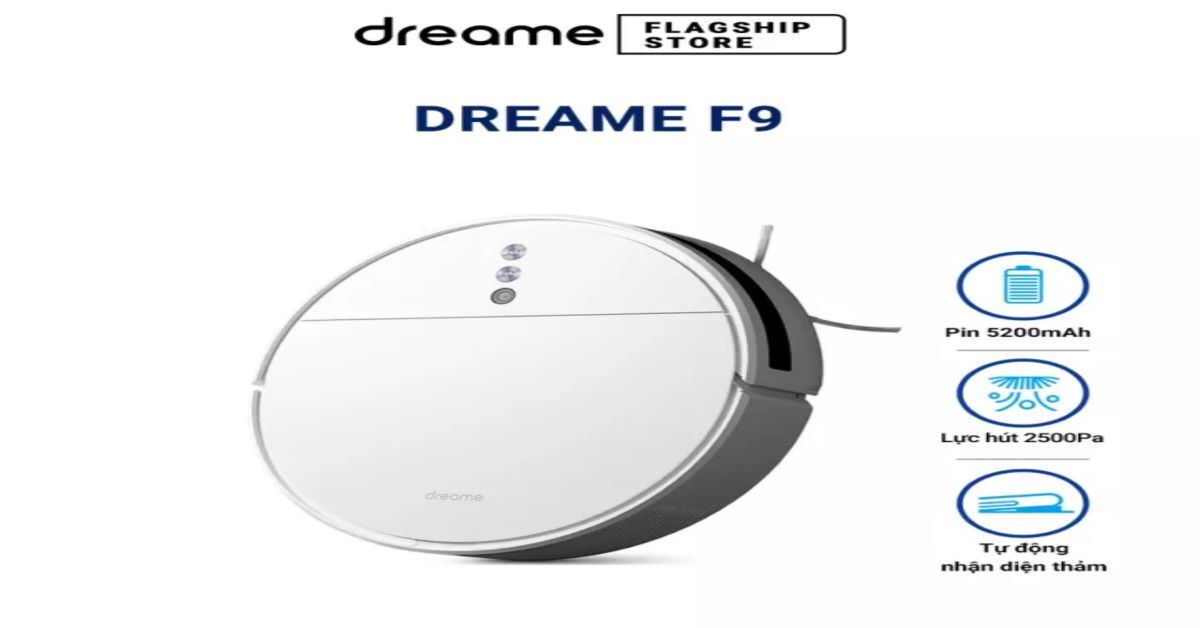 Những tính năng vượt trội của robot hút bụi lau nhà Xiaomi Dreame F9