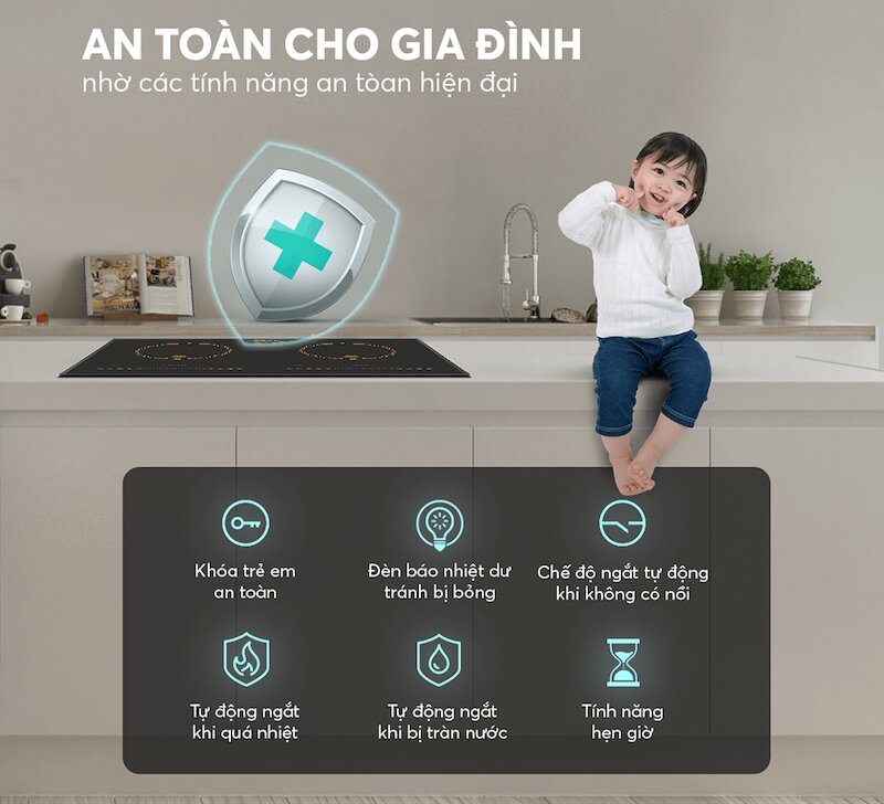 Tính năng an toàn vượt trội bảo vệ người dùng và thiết bị