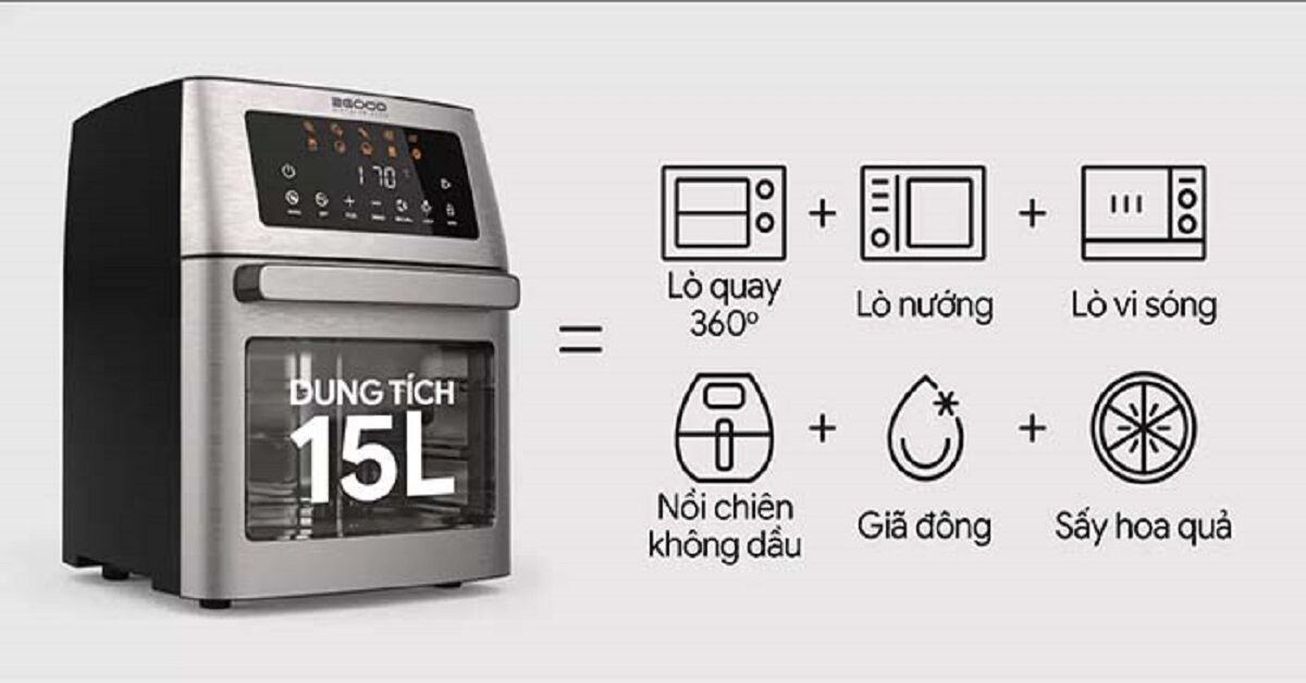 Nồi chiên không dầu 2Good Vortex S-18 15 lít có phù hợp với bạn không?