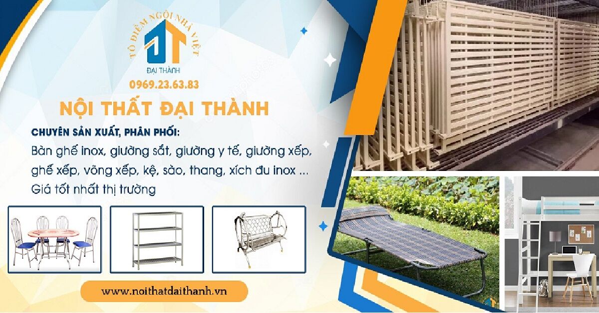 Nội thất Đại Thành - Cung cấp số lượng lớn tủ sắt, giường sắt, bàn ghế inox giá lẻ như giá xưởng