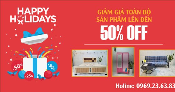 Nội thất Đại Thành đồng loạt giảm giá toàn bộ sản phẩm tới 50%