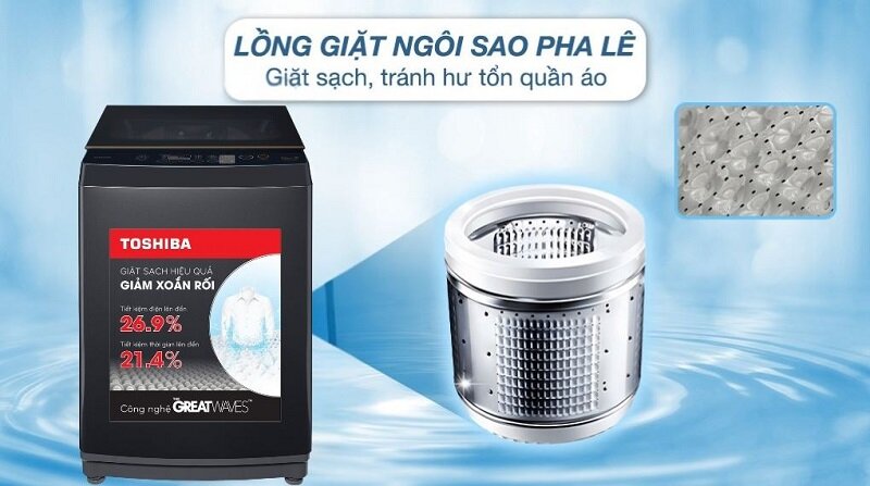 Bật mí 5 lý do nên sử dụng máy giặt Toshiba 10kg AW-DM1100PV(KK) trong năm 2025