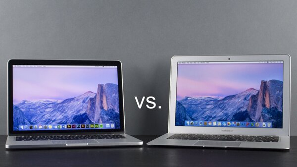 So sánh Macbook Air và Macbook Pro 2017 qua màn hình?