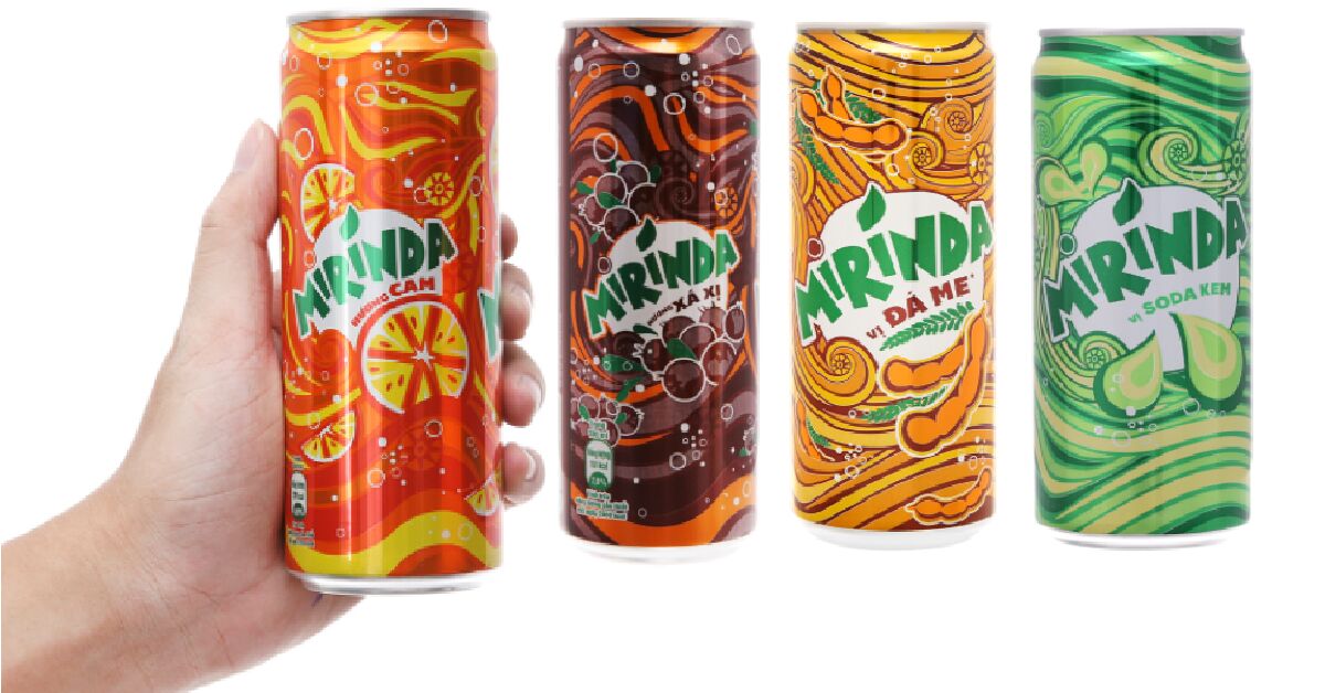 Nước ngọt Mirinda có mấy vị