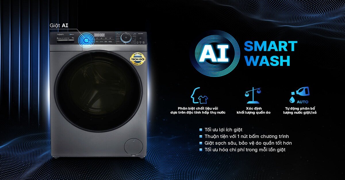 máy giặt aqua aqd D903G.BK