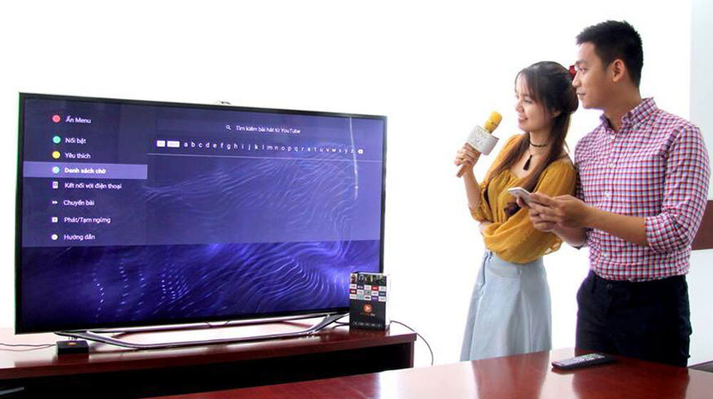 Hát karaoke thả ga trên Smart TV Samsung