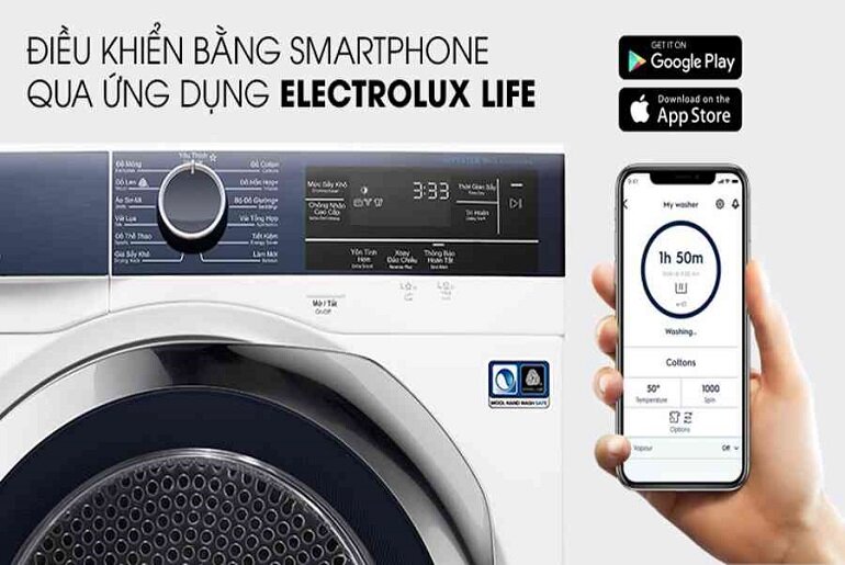 Máy sấy quần áo bơm nhiệt Electrolux EDH803BEWA