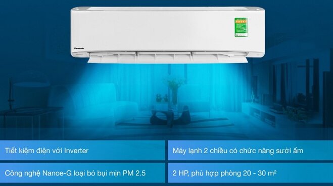 điều hòa inverter Panasonic XZ18XKH-8 2 chiều 18.000BTU