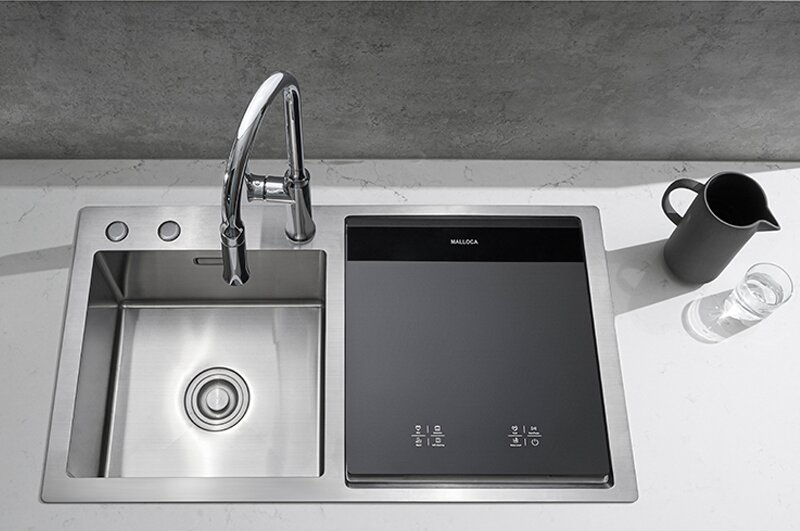 Máy rửa bát kết hợp bồn rửa 6 bộ Malloca WQP6-890F4 trang bị công nghệ làm sạch tiên tiến